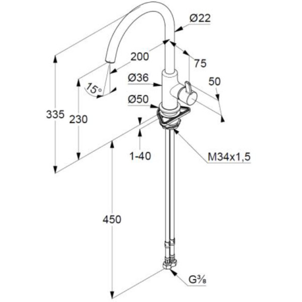 Смеситель для кухни Kludi Bingo Star XS (468030578) Смеситель для кухни Kludi Bingo Star XS (468030578)