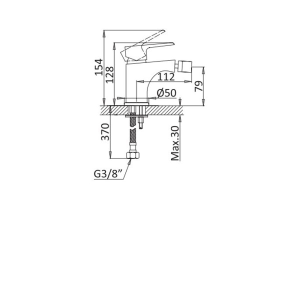 Смеситель для биде Cezares Nautic (NAUTIC-BS1-BIO) Смеситель для биде Cezares Nautic (NAUTIC-BS1-BIO)