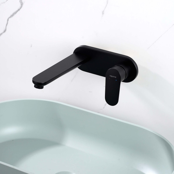 Смеители для раковины Aquatek Ника встраиваемый черный матовый (AQ1813MB)