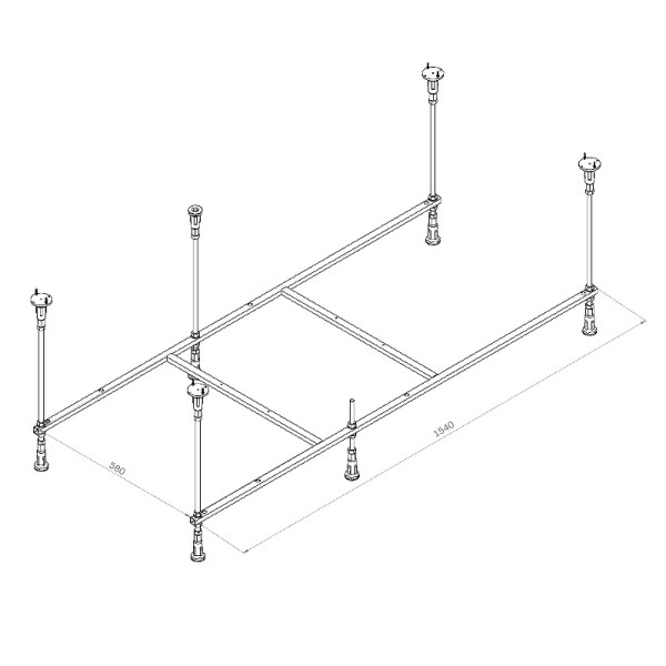 Каркас для ванны AM.PM Func 160х70 (W84A-160-070W-R) Каркас для ванны AM.PM Func 160х70 (W84A-160-070W-R)