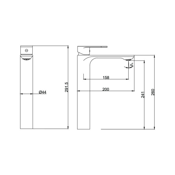 Смеситель для раковины Fashun золото (A5185-35)