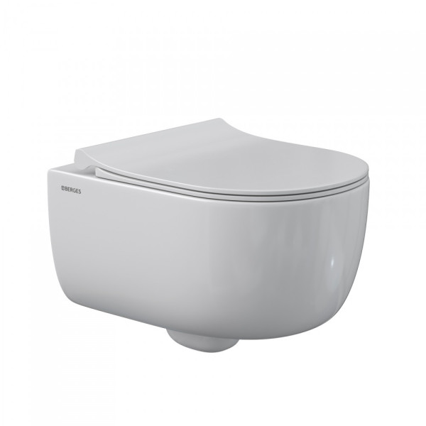 Комплект инсталляция с унитазом Berges: инсталляция Novum525, кнопка O5 черная SoftTouch, унитаз Ego Rimless, сиденье с soft-close (043311) Комплект инсталляция с унитазом Berges: инсталляция Novum525, кнопка O5 черная SoftTouch, унитаз Ego Rimless, сиденье с soft-close (043311)