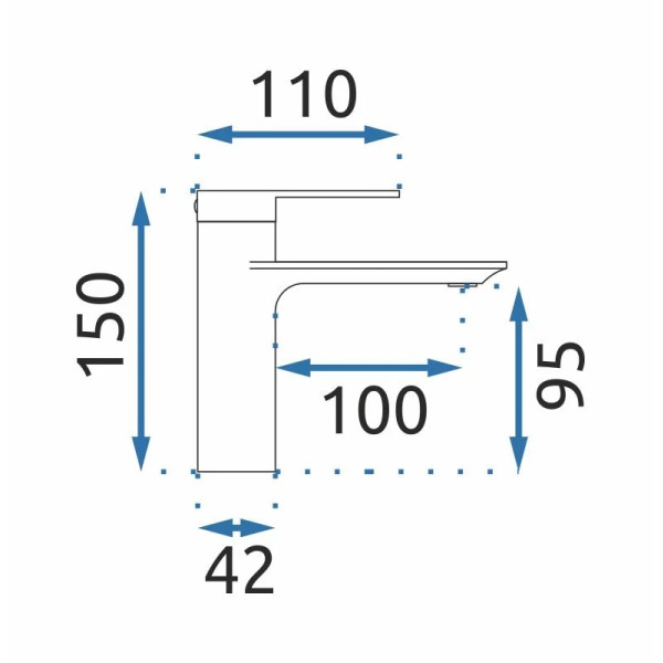 Смеситель для раковины REA Stormt gold (REA-B9981) Смеситель для раковины REA Stormt gold (REA-B9981)