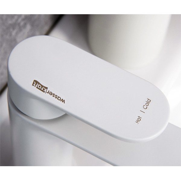 Смеситель для раковины WasserKRAFT Mindel белый матовый (8503)