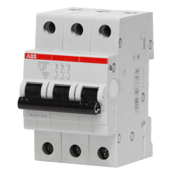 Выключатель автоматический ABB трехполюсный 16А С SH203L 4.5кА (2CDS243001R0164)