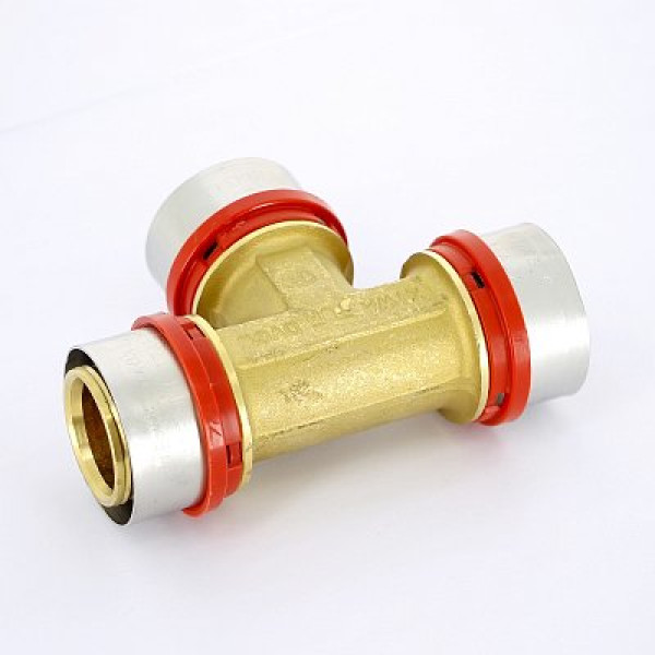 Тройник Tiemme 40х40х40 латунь (пресс) (1650083 / 1657G404040CZ) Тройник Tiemme 40х40х40 латунь (пресс) (1650083 / 1657G404040CZ)