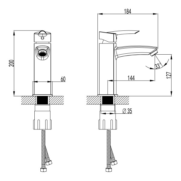 Смеситель для раковины Lemark Mars хром (LM3537C)