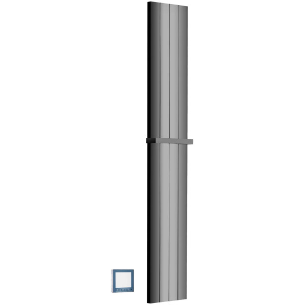 Полотенцесушитель электрический Boheme Flat 250x1500 SGM (графит глянец) (725-SGM)