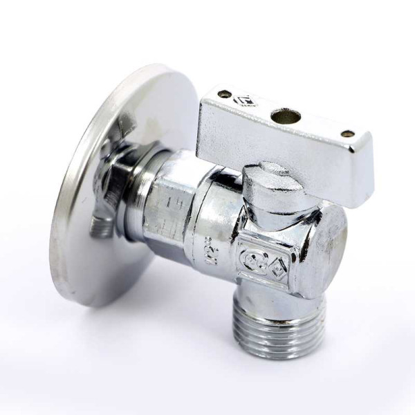 Кран Bugatti угловой 1/2"*1/2" НН шаровый с чашкой Minnesota 883 (08830001)