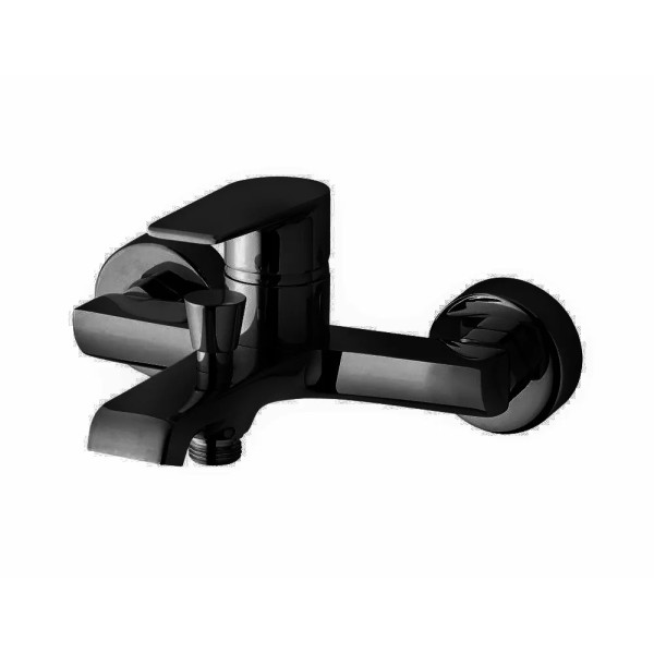 Смеситель для ванны и душа Cezares Nautic с ручным душем, шлангом и держателем, черный матовый (NAUTIC-VM-NOP)