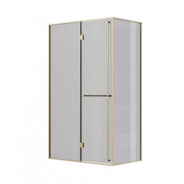 Душевая дверь Roca Apex 120x90x200  L стекло тонированное, профиль золото матовое (Z.RU93.0.787.7)
