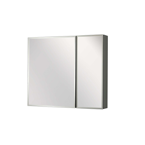 Шкаф зеркальный алюминиевый Aquatek 636x660x134 (AQ7608-MC)