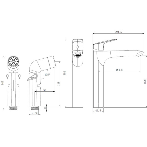 Смеситель для раковины Esko Kaliningrad хром (KG25H) Смеситель для раковины Esko Kaliningrad хром (KG25H)