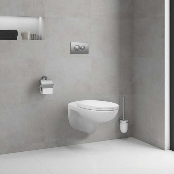 Инсталляция для подвесного унитаза Loranto + безободковый унитаз Fredo с сиденьем микролифт (4501+CS-WH8005)