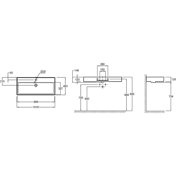 Раковина подвесная Jacob Delafon Vivienne 101x46,3 черная (EXBJ112-NGM) Раковина подвесная Jacob Delafon Vivienne 101x46,3 черная (EXBJ112-NGM)