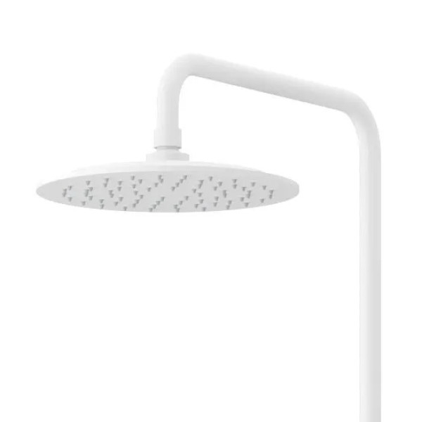 Душевая система Cezares leaf с ручным душем, верхний душем 250 мм, белый матовый (LEAF-CDA-25-L-BIO)