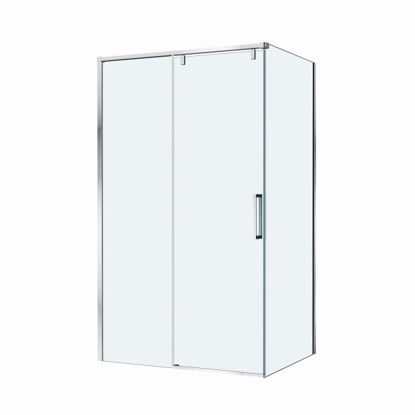 Душевой уголок BelBagno Soft Close-1 110x80x200 стекло прозрачное, профиль хром глянцевый (SOFT_CLOSE-1-AH-1-110/80-C-Cr)