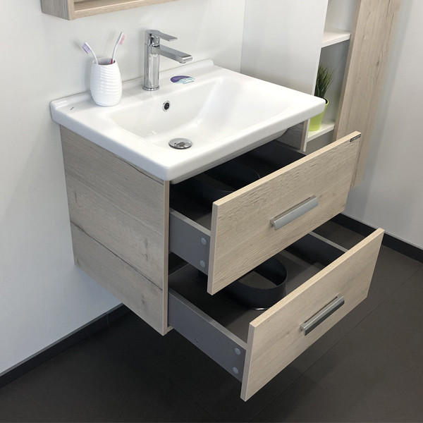 Тумба подвесная Comforty Палермо 600x540x450 белый глянцевый с раковиной (00-00001525) Тумба подвесная Comforty Палермо 600x540x450 белый глянцевый с раковиной (00-00001525)