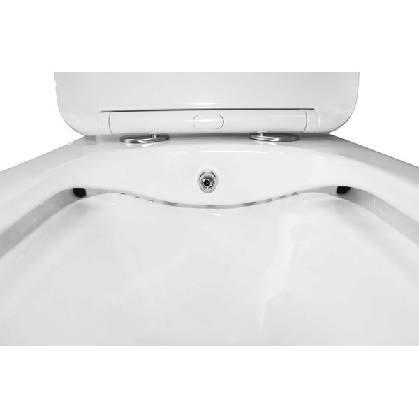 Унитаз напольный Azario Lodi 350x665x750 с функцией биде с сиденьем с микролифтом белый (AZ-8617B)