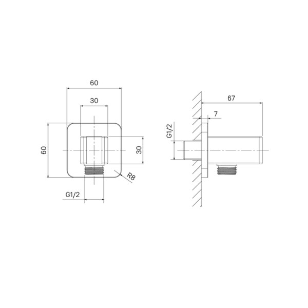 Держатель для душа Iddis Slide хром (SLI60CBi62)