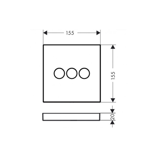 Переключатель Hansgrohe Select (наружная часть) (15764000) Переключатель Hansgrohe Select (наружная часть) (15764000)