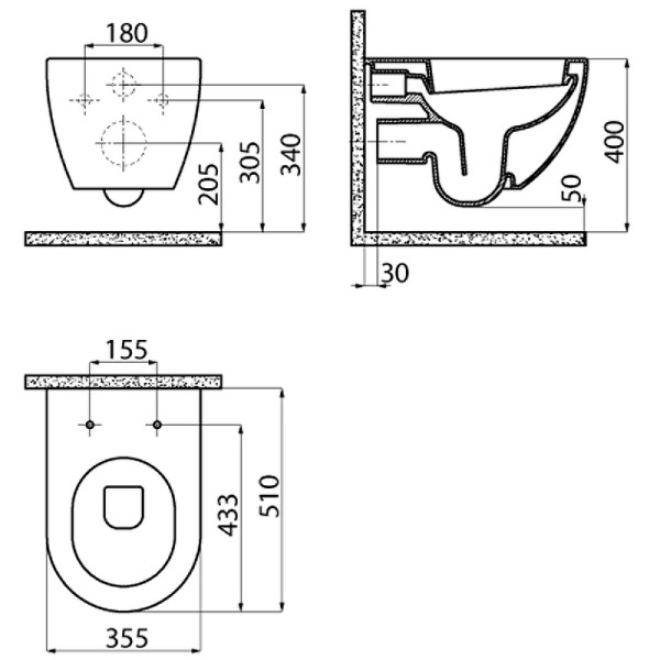Унитаз подвесной Creavit Free 35,5x51x35 капучино (FE320-11CP00E-0000) Унитаз подвесной Creavit Free 35,5x51x35 капучино (FE320-11CP00E-0000)