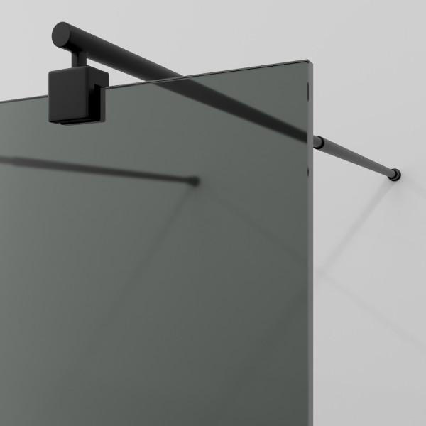 Душевое ограждение WasserKRAFT Vechte 86-89x200 стекло тонированное, профиль черный (60W39MB-TG) Душевое ограждение WasserKRAFT Vechte 86-89x200 стекло тонированное, профиль черный (60W39MB-TG)