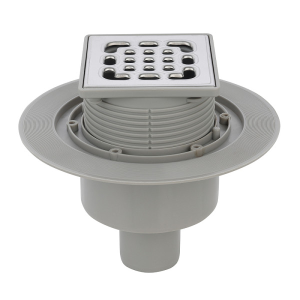 Трап вертикальный Azario 100x100 хром (AZZ15100)