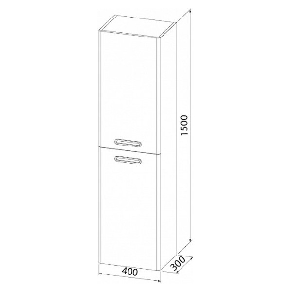 Пенал подвесной IDDIS Brick 40 белый (BRI40W0i97)