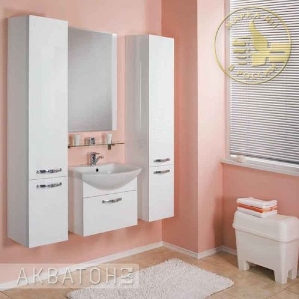 Тумба подвесная Акватон Ария 65 белый глянец (1A134001AA010) Тумба подвесная Акватон Ария 65 белый глянец (1A134001AA010)