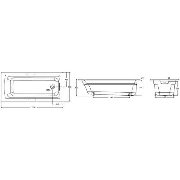 Ванна чугунная Jacob Delafon Archer 170x80 белая (E6D905-0) Ванна чугунная Jacob Delafon Archer 170x80 белая (E6D905-0)