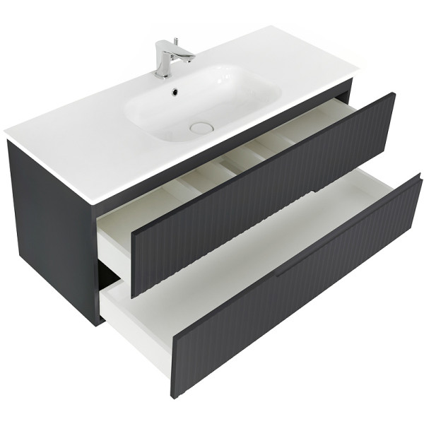 Тумба подвесная Cezares Duet 117x50 Grafito (DUET-120-2C-SO-GR-P)