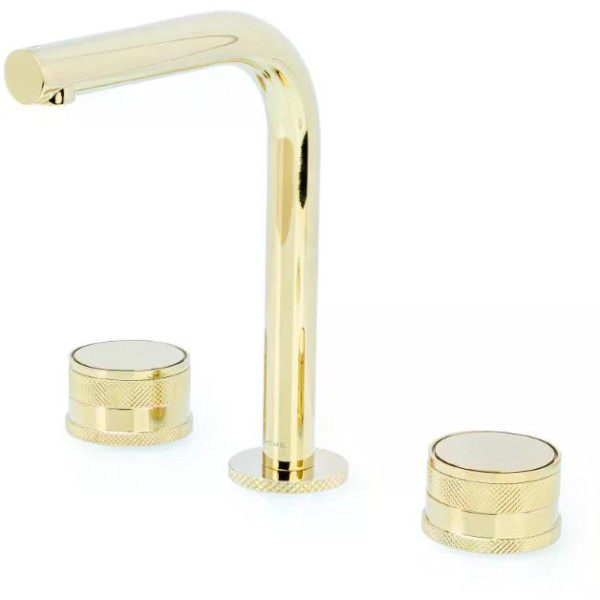 Смеситель для раковины на 3 отв.Boheme PRESTIGE G (золото) (152-G-PR)