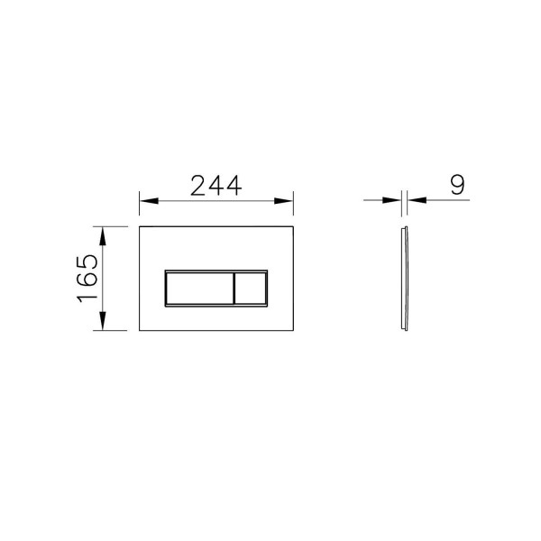 Клавиша смывная Vitra Root Square золото (740-2324)
