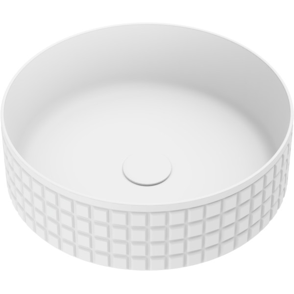 Раковина накладная Omoikiri Akira WH 40,5x40,5x12 белый (4972072)