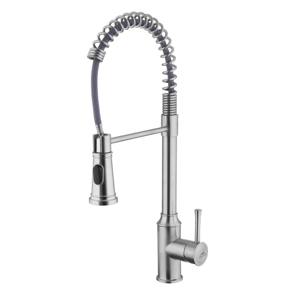 Смеситель для кухни Fashun с выдвижным изливом сатин (A56008N)