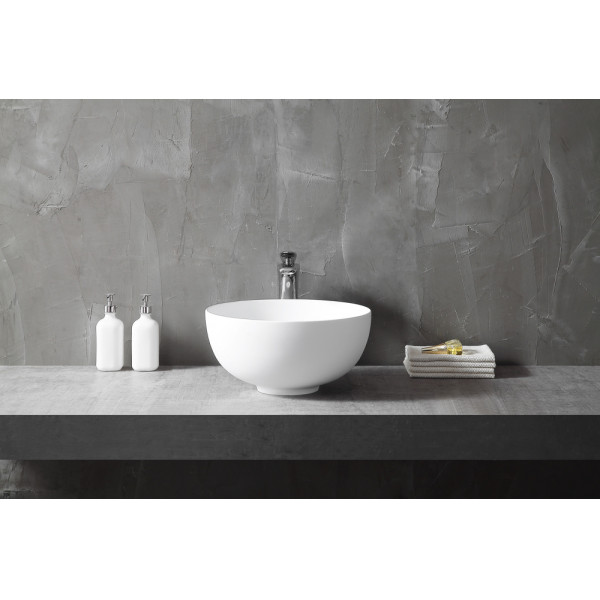 Раковина накладная Abber Stein 400x400 белый матовый (AS2617) Раковина накладная Abber Stein 400x400 белый матовый (AS2617)