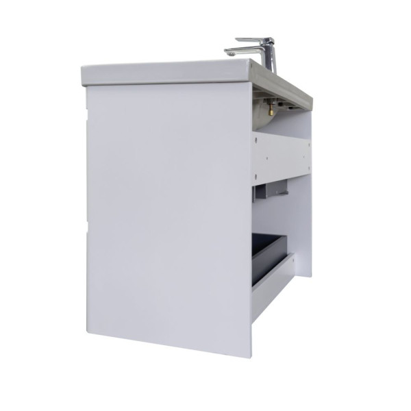 Тумба подвесная Comforty Валдай 810x660x475 белый матовый с раковиной (00-00019071)