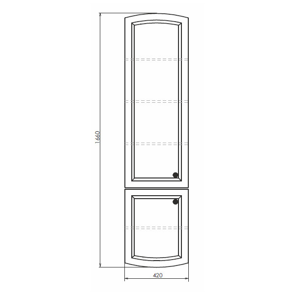 Пенал подвесной Comforty Монако 420x1660x320 белый глянцевый (00-00001632) Пенал подвесной Comforty Монако 420x1660x320 белый глянцевый (00-00001632)