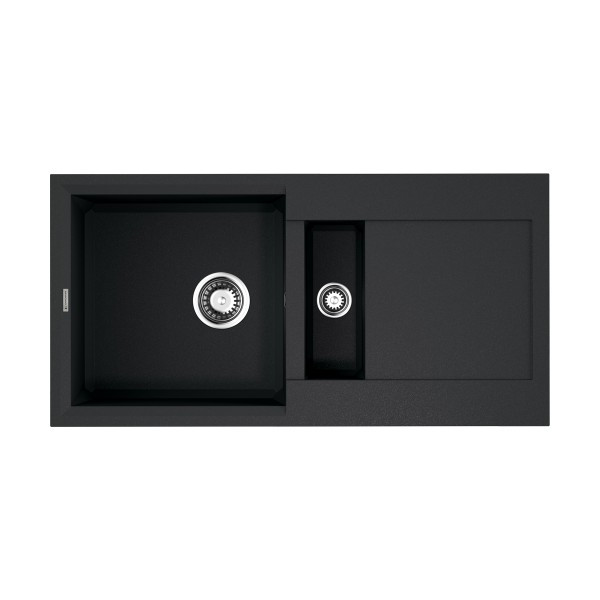 Мойка для кухни врезная Omoikiri Sakaime 86-2-BL 860х465 черный (4993117)