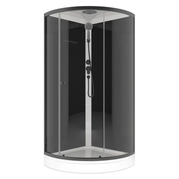 Кабина душевая Melodia Jive BLack 90х90 низкий поддон, прозр.стекл, профиль черный (MB02008) Кабина душевая Melodia Jive BLack 90х90 низкий поддон, прозр.стекл, профиль черный (MB02008)