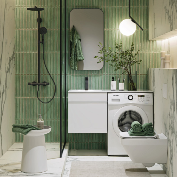 Тумба подвесная Aqwella Duet 555x535 белая (DU01051)