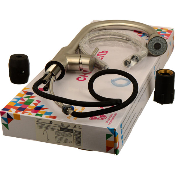 Смеситель для кухни Melodia della vita Perfetto с выдвижным изливом, хром (MDV30204ss) Смеситель для кухни Melodia della vita Perfetto с выдвижным изливом, хром (MDV30204ss)