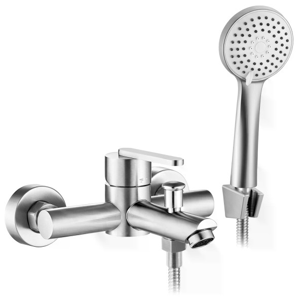 Смеситель для раковины Rea Ontario с душевым комплектом никель (REA-B5514) Смеситель для раковины Rea Ontario с душевым комплектом никель (REA-B5514)