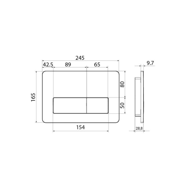 Клавиша смывная Iddis 010 Unifix чёрная (UNI10B0i77) Клавиша смывная Iddis 010 Unifix чёрная (UNI10B0i77)