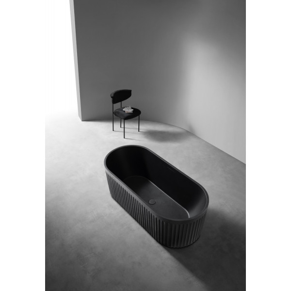 Ванна из искусственного камня Abber Stuttgart 170x75 черная матовая (AM9925B) Ванна из искусственного камня Abber Stuttgart 170x75 черная матовая (AM9925B)