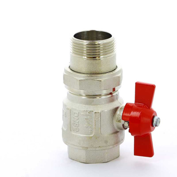 Кран Itap 1 1/4" шаровый со сгоном Ideal (красная бабочка) (0980114)