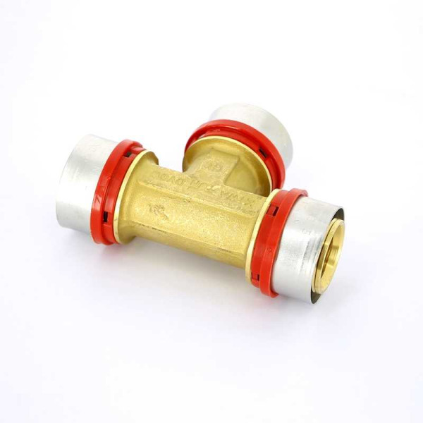 Тройник Tiemme 40х40х40 латунь (пресс) (1650083 / 1657G404040CZ)