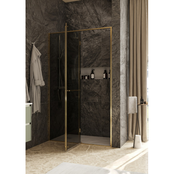 Душевая дверь Roca Apex 120x200 L стекло тонированное, профиль золото матовое (Z.RU93.0.778.9) Душевая дверь Roca Apex 120x200 L стекло тонированное, профиль золото матовое (Z.RU93.0.778.9)