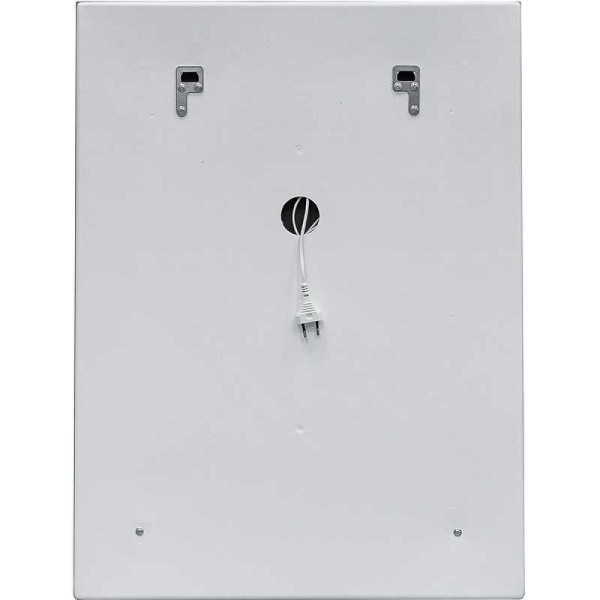 Зеркало с подсветкой Континент Verte Led 500х700 с часами, датчиком движения (ЗЛП477)